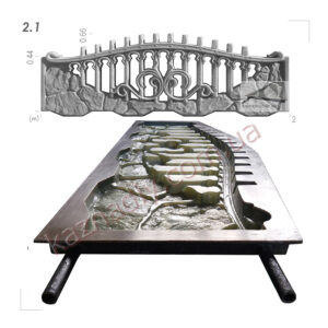 Стеклопластиковая форма для заборной плиты