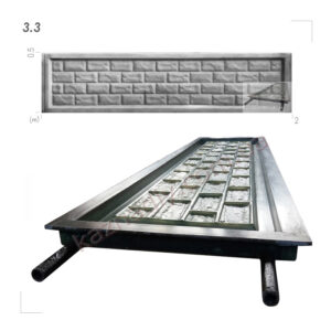 Форма для изготовления бетонного забора