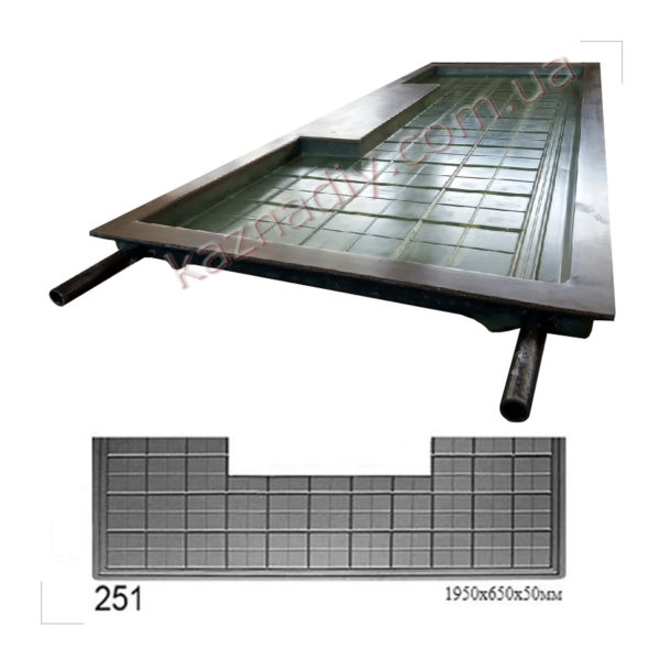 Форма для противоусадочной плиты