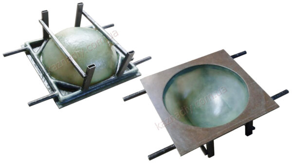 Форма для ограничителя парковочного, полусфера D-450mm - obrazek 2