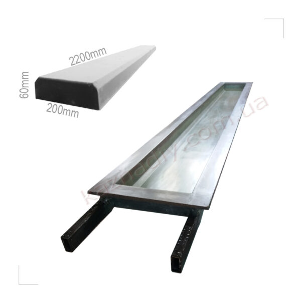 Форма для накрытия на двухсторонний забор