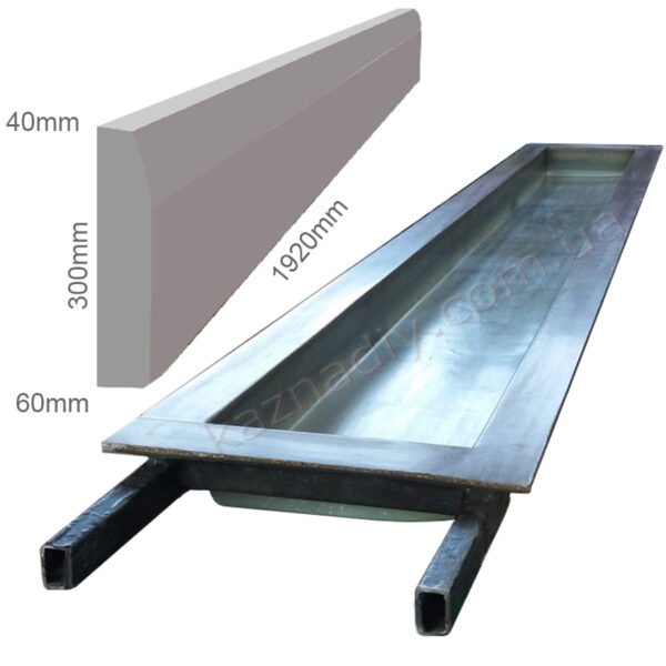 Форма для бордюра подзаборного