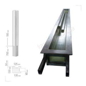 Форма Для Углового Столба На 2 Секции, Сечение 130х130мм
