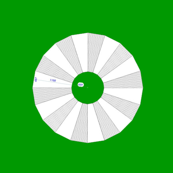 Форма Для Тротуарной Плитки, Доска, 1100х143-487х60мм - obrazek 2